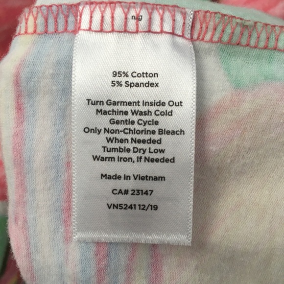 Talbots Tee Pink Green Floral T-Shirt Short Sleeve Petite Knit Womens Size 3XP - Picture 4 of 9